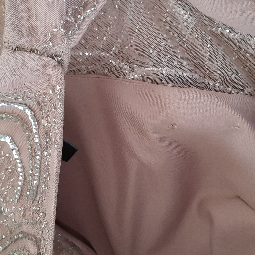 NWOT! AIDEN MATTOX BLUSH BEADED DESIGNER DRESS GOWN SIZE 8 - Picture 10 of 15